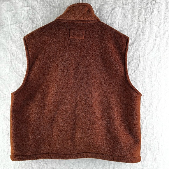 Outback Trading Company Summit Vest Mens XL Brown Fleece Sherpa Lined Western - Picture 15 of 16